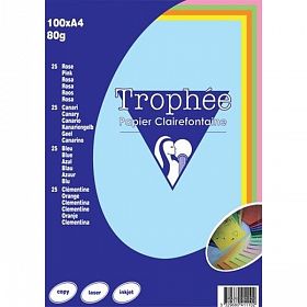 Бумага Trophee А4, 100 л., 80г/м MIX пастель 5*20